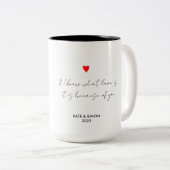 Zitat zu Personalisierten Geschenken für mehrere F Zweifarbige Tasse (VorderseiteRechts)