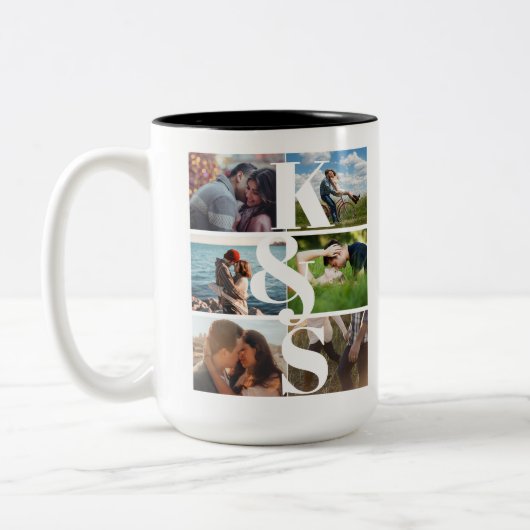 Zitat zu Personalisierten Geschenken für mehrere F Zweifarbige Tasse (Links)