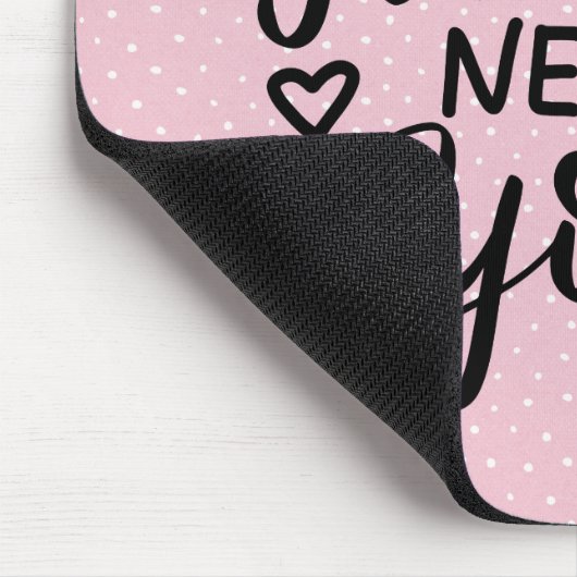 Zitat zu Polka Dots Mousepad (Ecke)