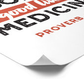 Zitat zu Proverb 17 Bibelversen Poster (Ecke)