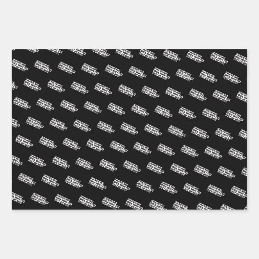 Zitat zu sonnigen Pensionen - Keine Idee, warum au Geschenkpapier Set (Vorderseite 3)