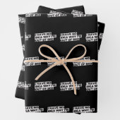 Zitat zu sonnigen Pensionen - Keine Idee, warum au Geschenkpapier Set (Beispiel)