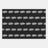 Zitat zu sonnigen Pensionen - Keine Idee, warum au Geschenkpapier Set (Vorderseite)