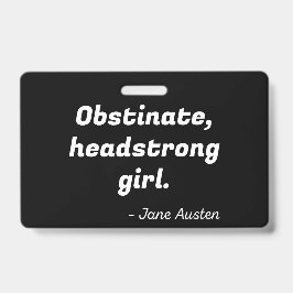 Zitat zu Stolz und Vorurteilen II Ausweis