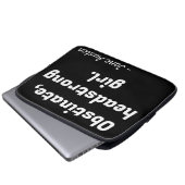 Zitat zu Stolz und Vorurteilen II Laptopschutzhülle (Vorne Knopf)