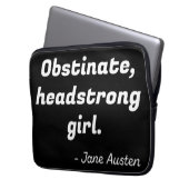 Zitat zu Stolz und Vorurteilen II Laptopschutzhülle (Vorderseite Links)