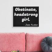 Zitat zu Stolz und Vorurteilen II Leinwanddruck (Insitu (Wohnzimmer))