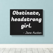 Zitat zu Stolz und Vorurteilen II Leinwanddruck (Insitu (Holzboden))