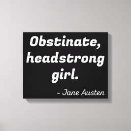 Zitat zu Stolz und Vorurteilen II Leinwanddruck