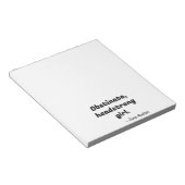 Zitat zu Stolz und Vorurteilen II Notizblock (angewinkelt)