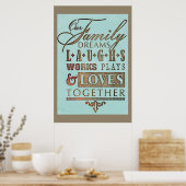 Zitat zu unseren inspirierenden Redewendungen Poster (Küche)