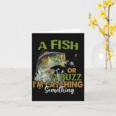 Zitat zum Angeln Funny ein Fisch oder ein Buzz, de Karte (Gelbe Blume)
