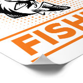 Zitat zum Angeln, ich würde eher Männer Fischen Fr Poster (Ecke)