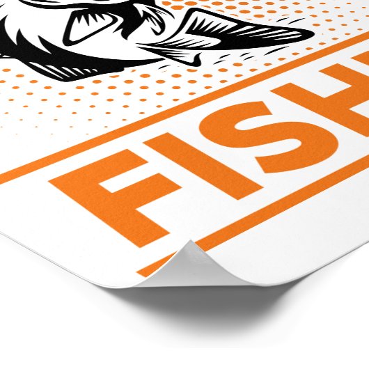 Zitat zum Angeln, ich würde eher Männer Fischen Fr Poster (Ecke)