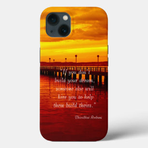 Zitat zum Aufbau von Traumhoffnung bei Sonnenunter Case-Mate iPhone Hülle