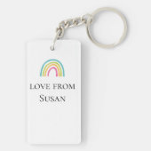 Zitat zum Ausscheiden von Lehrkräften aus dem Ruhe Schlüsselanhänger (Rückseite)