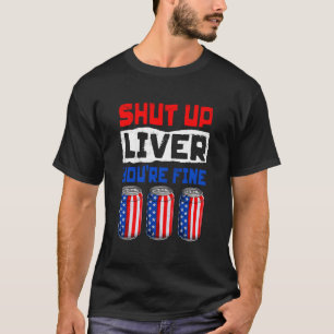 Zitat zum Biertrinken am 4. Juli Für T-Shirt
