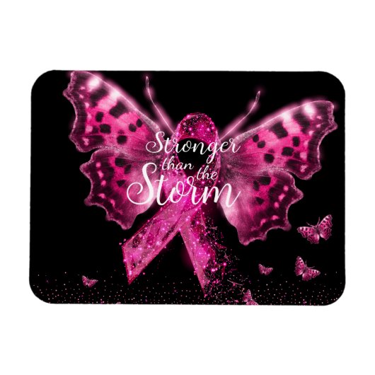 Zitat zum Brustkrebs-Bewusstsein Magnet (Horizontal)