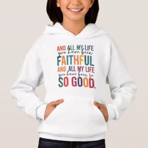 Zitat zum Christlichen Wortgedanken treu Hoodie
