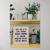 Zitat zum Design von Liebe und Beziehungen Poster (Vorne)