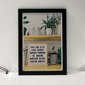 Zitat zum Design von Liebe und Beziehungen Poster