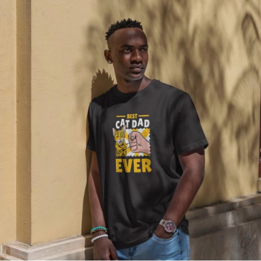 Zitat zum ersten Bumpen von Cat-Vater T-Shirt