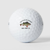 Zitat zum Fang von Funny Perch Golfball (Vorderseite)