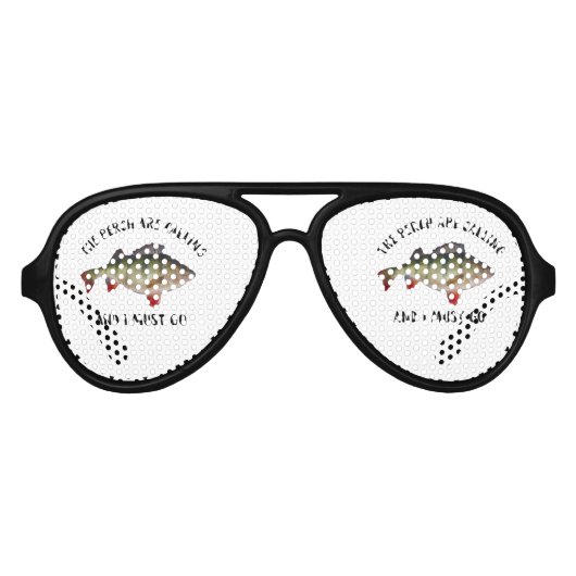 Zitat zum Fang von Funny Perch Partybrille (Vorderseite)