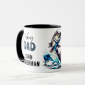 Zitat zum Fischfang Tasse (Vorderseite Links)