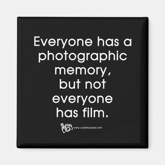Zitat zum Fotospeicher Magnet (Vorne)
