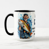 Zitat zum großen Fischfang Tasse (Links)