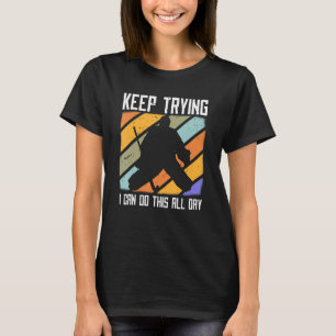 Zitat zum Hockey-Goalie-Feldhockey Behalt zum Ziel T-Shirt