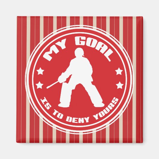 Zitat zum Hockey-Goalie Magnet (Vorne)