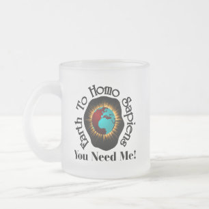 Zitat zum Homo Sapiens Earth Day Mattglastasse