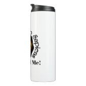 Zitat zum Homo Sapiens Earth Day Thermosbecher (Nach rechts gedreht)