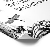 Zitat zum inspirierenden Leben: Tanzen im Regen Poster (Ecke)