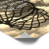 Zitat zum inspirierenden Netball-Bild Poster (Ecke)