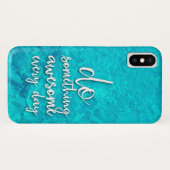 Zitat zum iPhone X-Fall "Water Print" Case-Mate iPhone Hülle (Rückseite (Horizontal))