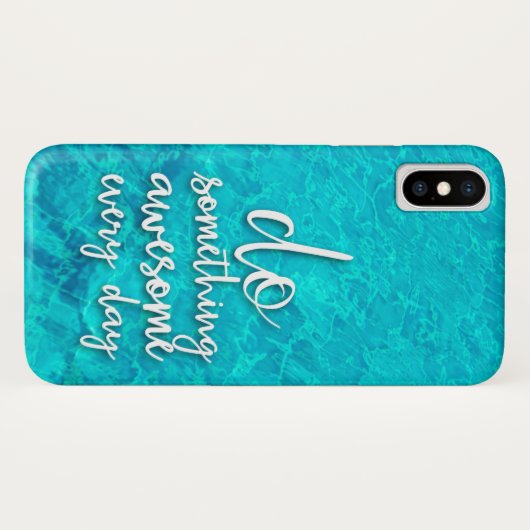 Zitat zum iPhone X-Fall "Water Print" Case-Mate iPhone Hülle (Rückseite (Horizontal))