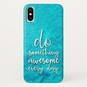 Zitat zum iPhone X-Fall "Water Print" Case-Mate iPhone Hülle (Rückseite)