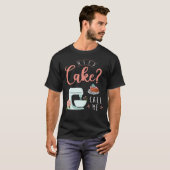 Zitat zum Koch "Funny Cake Baker" T-Shirt (Vorne ganz)