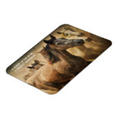 Zitat zum Kühlschrankmagnet von Pferden Magnet (Linke Seite)