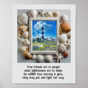Zitat zum Leuchtturm Inspiration Poster