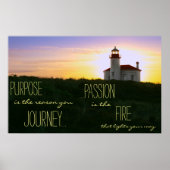 Zitat zum Leuchtturm Poster (Vorne)