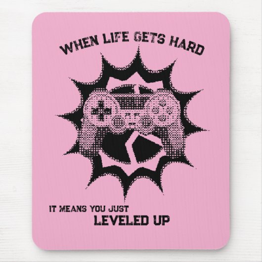 Zitat zum Levelaufstieg des Spielers Mousepad (Vorne)