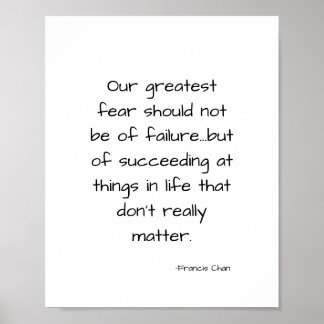 Zitat zum motivierend Leben Poster