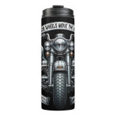 Zitat zum Motorradgeflügelte Emblem Thermosbecher (Vorderseite)