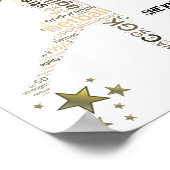 Zitat zum Netball-Coach Poster (Ecke)