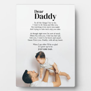 Zitat zum niedlichen Vatertag von Sohn Fotoplatte