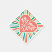 Zitat zum Party des Sozialbüros Serviette (Ecke)